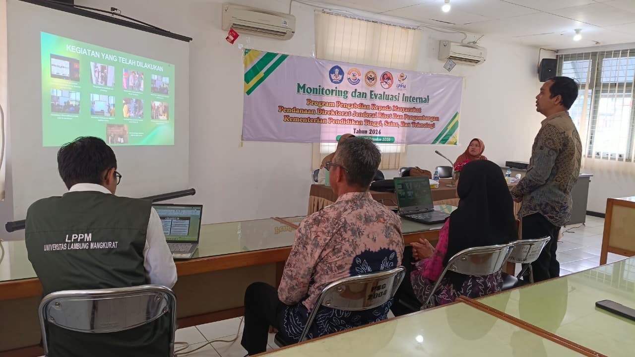 Suasana Pelaksanaan Monev Internal di Gedung LPPM ULM